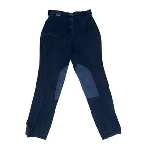Eqituff English Riding Breeches‎ Women's 30 Equestrian Schooling Pants Blue